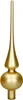 Christbaumspitze Glas 26cm hellgold matt Produktbild-Vorschau 6