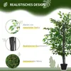 Outsunny Kunstpflanze Kunstbaum Banyan Baum Innendekoration Produktbild-Vorschau 5