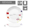sada 6 talířů Marie cake porcelán 6 osob dezert snídaně Náhled obrázku produktu 6