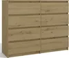 Komoda Malwa M8 120 cm z 8 szufladami w kolorze artisan Náhled obrázku produktu 12