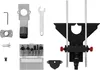 A collection of router bits and accessories laid out on a white background. Produktbild-Vorschau