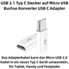 H46 USB-C Adapter – USB 3.1 Typ C Stecker auf Micro USB Produktbild-Vorschau 2