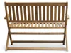 2-Sitzer faltbare Gartenbank aus Akazienholz, ca. 118 x 60 Produktbild-Vorschau 11