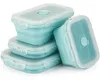 Faltbare Frischhaltedosen, 4 PCS Kitchen Vorratsdosen Set Produktbild-Vorschau 2