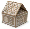 A cardboard gift box designed to look like a gingerbread house. Podgląd zdjęcia produktu