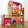 Großes Holz Puppenhaus mit LED-Beleuchtung – 3 Etagen, 17 Produktbild-Vorschau 12