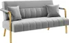 Yaheetech Polstersofa mit Armlehnen & Beine aus Metall Produktbild-Vorschau 1