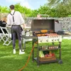 Gasgrill 4-Brenner mit Seitenkocher BBQ-Grillwagen Produktbild-Vorschau 4