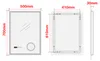 LED-Badspiegel ’Lizzano’ mit 120 LEDs Aluminiumrahmen 50 x Produktbild-Vorschau 7