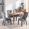Flieks Esszimmerstühle 4er Set, Küchenstühle Polsterstühle Produktbild-Vorschau 2