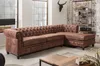 Casa Padrino Chesterfield Ecksofa Rechts Antik Braun - Produktbild-Vorschau 1