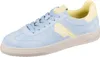 A single blue and yellow sneaker is shown against a white background. Produktbild-Vorschau
