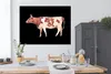 MuchoWow® Poster Kuh - Illustration - Schwarz 160x120 cm - Produktbild-Vorschau 3