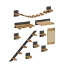 QLS Kit mur d'escalade pour chats Pont suspendu Lit pour Voir les images du produit 11