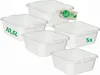 Novaliv 5x Spülschüssel eckig 10,5L, 34x34 cm, Weiß, Produktbild-Vorschau 3