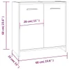 vidaXL Koupelnová skříňka Smoked Oak 60x33x60 cm Materiál Náhled obrázku produktu 7