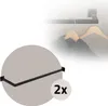 ML-Design sada 2 věšáků na kabáty, 30x90 cm, černá, z Náhled obrázku produktu 1