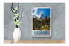 Blechschild Reise 12x18cm Matterhorn Schweiz Wald Gebirge Produktbild-Vorschau 4