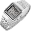 Casio Uni Digital Quarz Uhr mit Edelstahl Armband A500WA-7 Produktbild-Vorschau 8