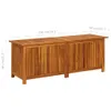 vidaXL Skrzynia ogrodowa 150x50x58 cm z litego drewna Podgląd zdjęcia produktu 10