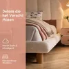 UnboxG Lit simple 90x200 cm,Lit rembourré avec tête de lit Voir les images du produit 5