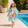 Strandtuch-Poncho für Kinder mit Kapuze - Einhorn, 120 cm Produktbild-Vorschau 8