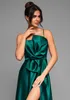 Ombre Abendkleid Satin Maxi grün XS Produktbild-Vorschau 3