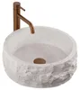 Lavabo Da Appoggio Rea Alice Moon Beige, Pietra Artificiale Anteprima dell’immagine prodotto 1