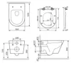 AM.PM Design Hänge-WC spülrandlos Toilette inkl. WC Sitz Produktbild-Vorschau 7
