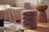 riess-ambiente Runder Polsterhocker VOGUE 40cm rosé Samt Produktbild-Vorschau 3
