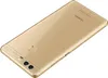 A gold Huawei P9 smartphone shown from a diagonal back view against a white background. Produktbild-Vorschau