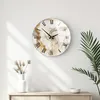 Opviq, Huhu338 - 40 x 40, Decoratieve glazen wandklok, Productafbeelding-voorbeeld 1