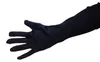 Lange schwarze Glanzhandschuhe für Damen Produktbild-Vorschau 3