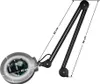 A black magnifying lamp with an adjustable arm, shown with dimensions indicated by lines and text. Náhled obrázku produktu