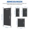 LEADZM Tenda da sole verticale a molla, 120x270x(210-310) Anteprima dell’immagine prodotto 2