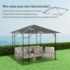 Pavillon Ersatzdach 3x3 m wasserabweisend, Pavillondach Produktbild-Vorschau 5