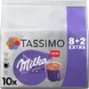 A package of Tassimo Milka hot chocolate pods. Produktbild-Vorschau