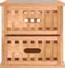 vidaXL Noční stolky 2 ks 34x34x34 cm ořechový masiv Náhled obrázku produktu 5