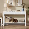 BEALIFE Flurkonsole 130x30x80 cm mit 3 Schubladen | Produktbild-Vorschau 8