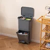 COSTWAY 36 L, pattumiera a 2 scomparti con scomparto Anteprima dell’immagine prodotto 9