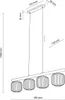 Pendelleuchte Metall Rauchglas E14 H: max. 140 cm Braun Produktbild-Vorschau 7