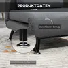 HOMCOM Klappbett Schlafsessel Gästebett Schlafsofa mit Produktbild-Vorschau 7