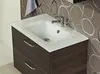 Waschbecken >Abelica I< in Weiß aus Glas - Produktbild-Vorschau 2