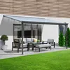 Terrassenüberdachung 312 x 303 x 226 / 278 cm (Grau) Produktbild-Vorschau 2