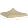 vidaXL Partyzelt-Dach 2x2 m Beige 270 g/m² Produktbild-Vorschau 10