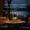 LED Tischlampe Weiß Metall Kabellos Nachttischlampe Dimmbar Produktbild-Vorschau 2