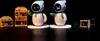 Two robots are standing next to shelves stocked with bottles, with two green bottles in the foreground. Náhled obrázku produktu