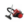 A red and black cylinder vacuum cleaner with a silver wand and black hose, shown on a white background. Anteprima dell’immagine prodotto