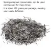 A pile of small, metallic pins on a white background, with descriptive text above. Anteprima dell’immagine prodotto