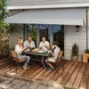 LZQ 400x120cm Klemmmarkise Einziehbar Balkonmarkise mit Produktbild-Vorschau 9